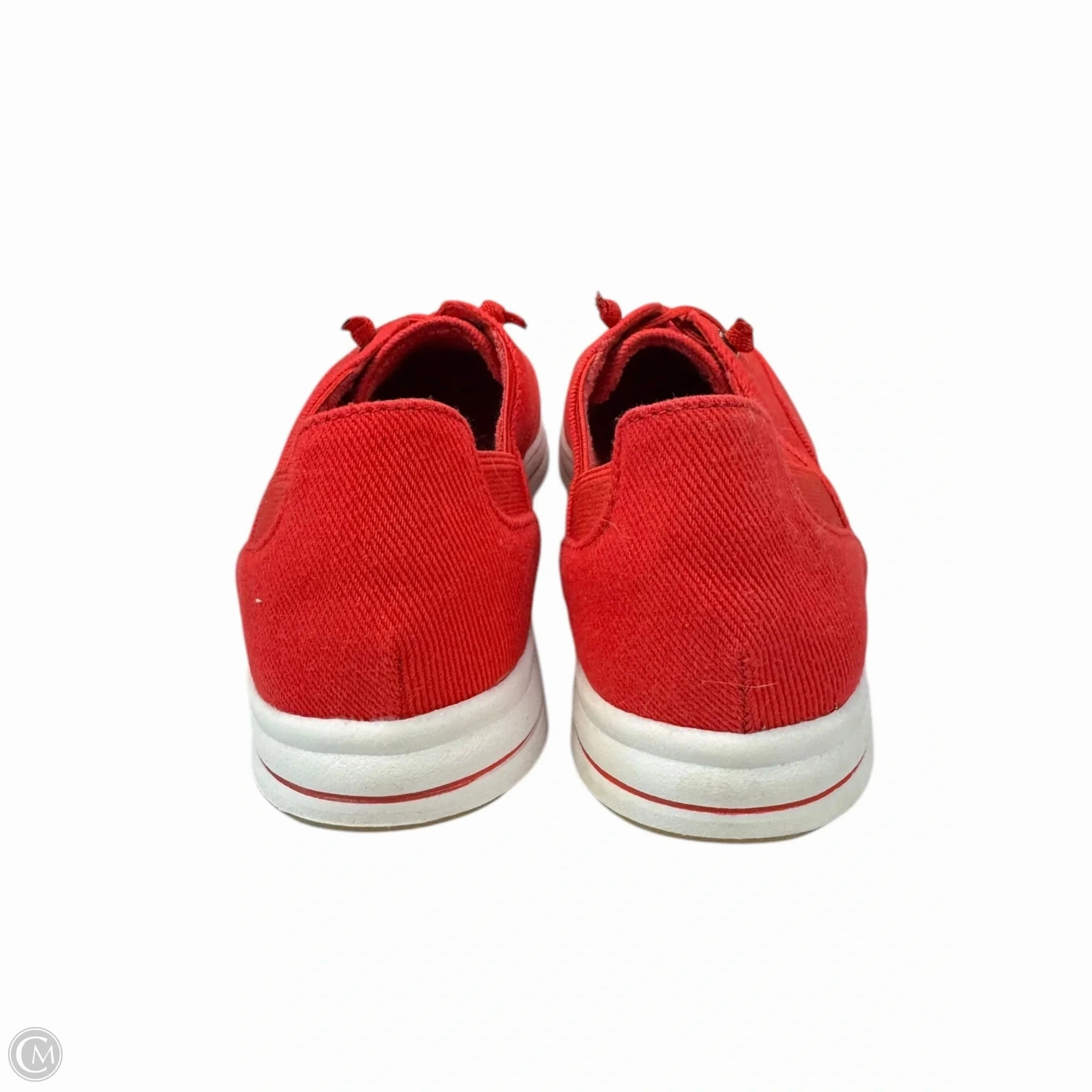 Shoes Sneakers By Clarks In Red, Size: 7.5 Leather Footwear