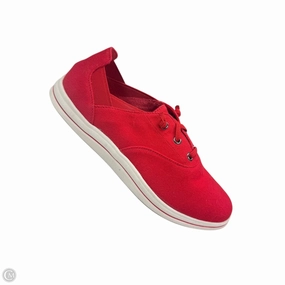 Shoes Sneakers By Clarks In Red, Size: 7.5 Clarks leather shoes for daily wear