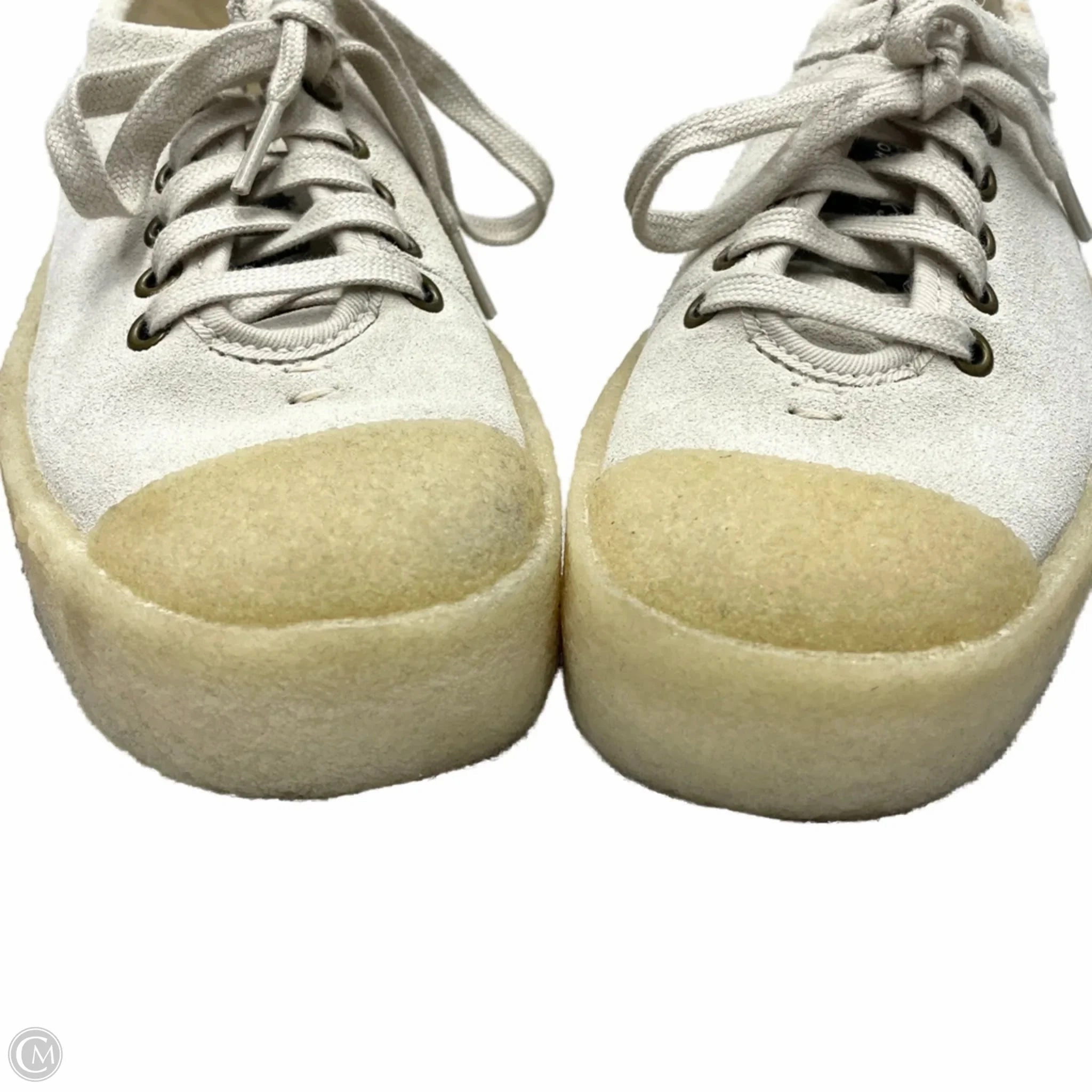 Shoes Sneakers Platform By Clarks In Beige, Size: 7 Leather Footwear