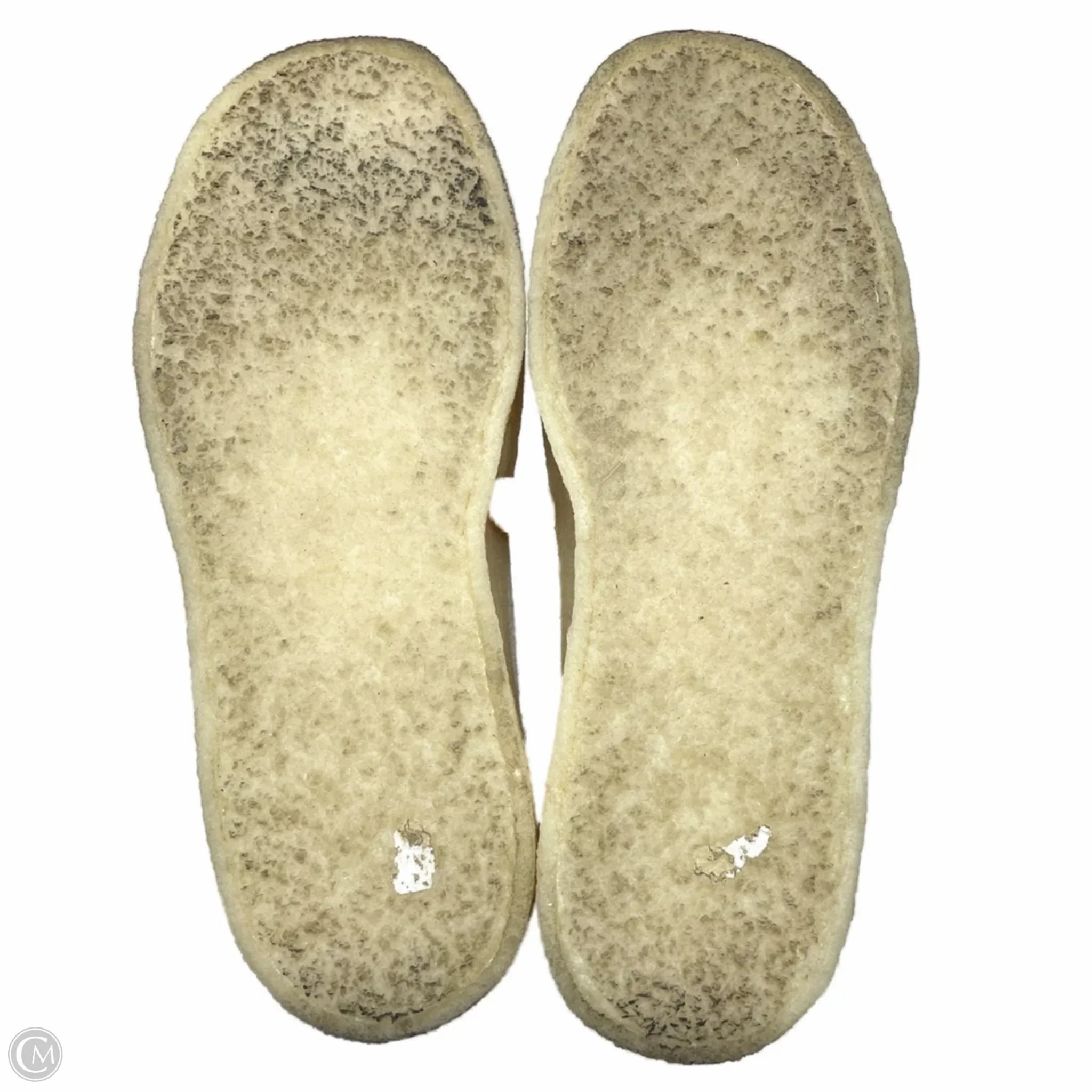 Shoes Sneakers Platform By Clarks In Beige, Size: 7 Leather Footwear