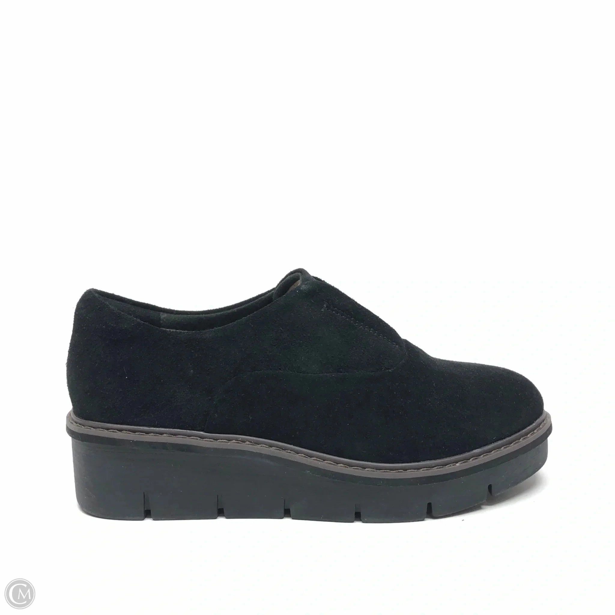 Shoes Sneakers Platform By Clarks In Black, Size: 7 Clarks leather shoes for daily wear