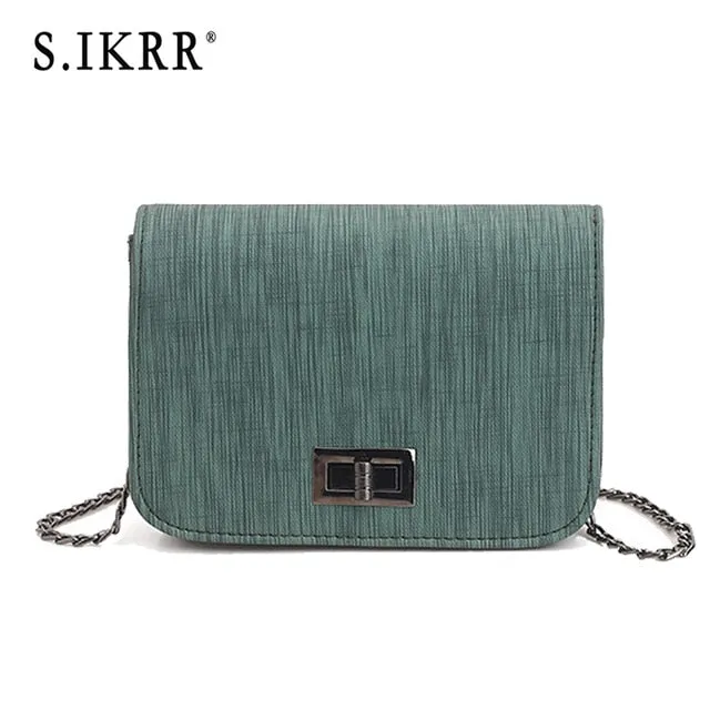 S.IKRR Worean Shoulder Bag luxury handbags women bags designer Version  Wild Girls Small Square Messenger Bag bolsa feminina Fashion Nova Bags