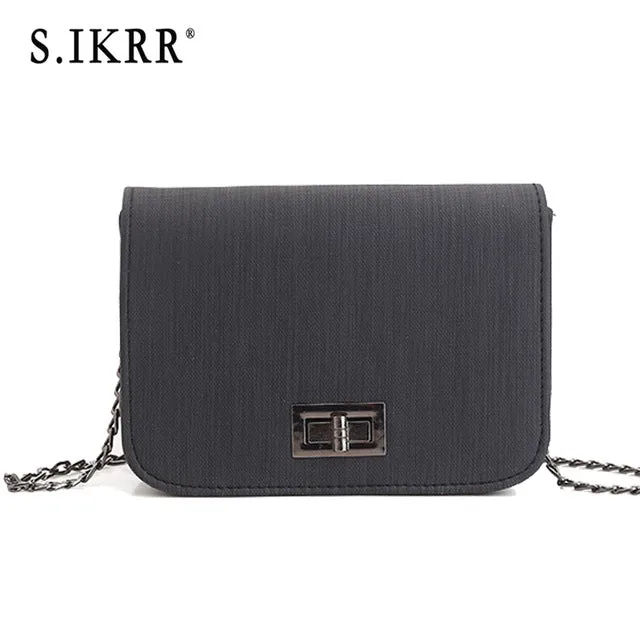 S.IKRR Worean Shoulder Bag luxury handbags women bags designer Version  Wild Girls Small Square Messenger Bag bolsa feminina Fashion Nova Bags