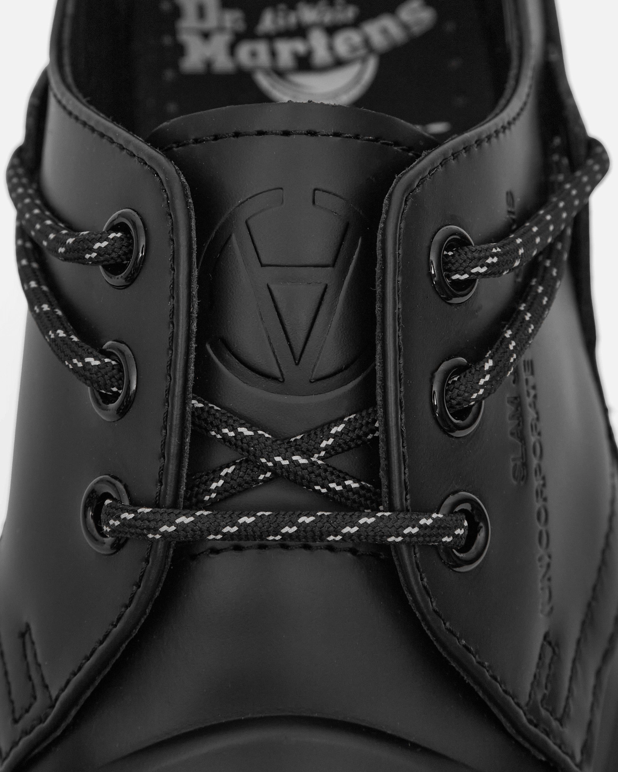 Slam Jam 1461 Leather Shoes Black Smooth Leather Boots
