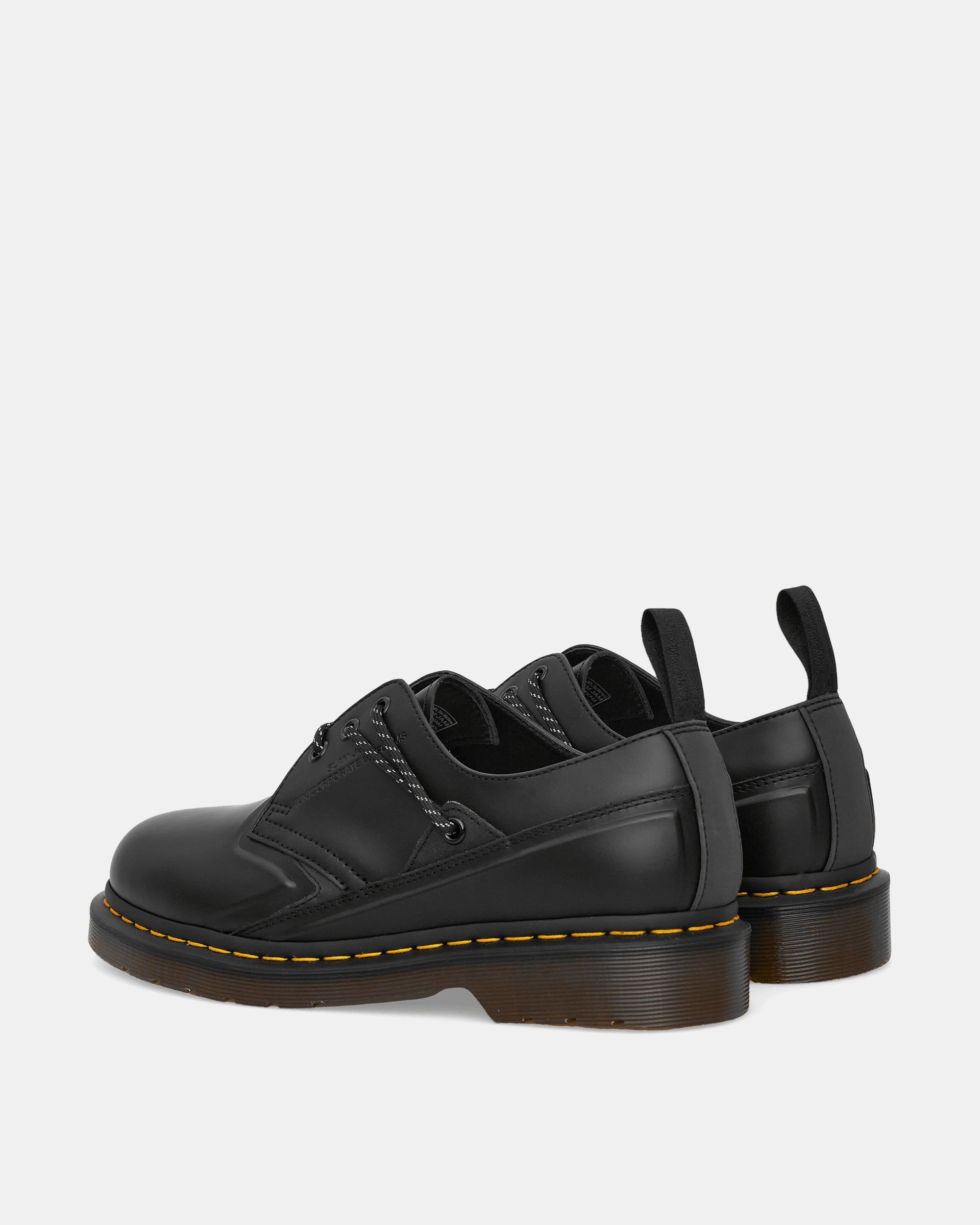 Slam Jam 1461 Leather Shoes Black Smooth Leather Boots