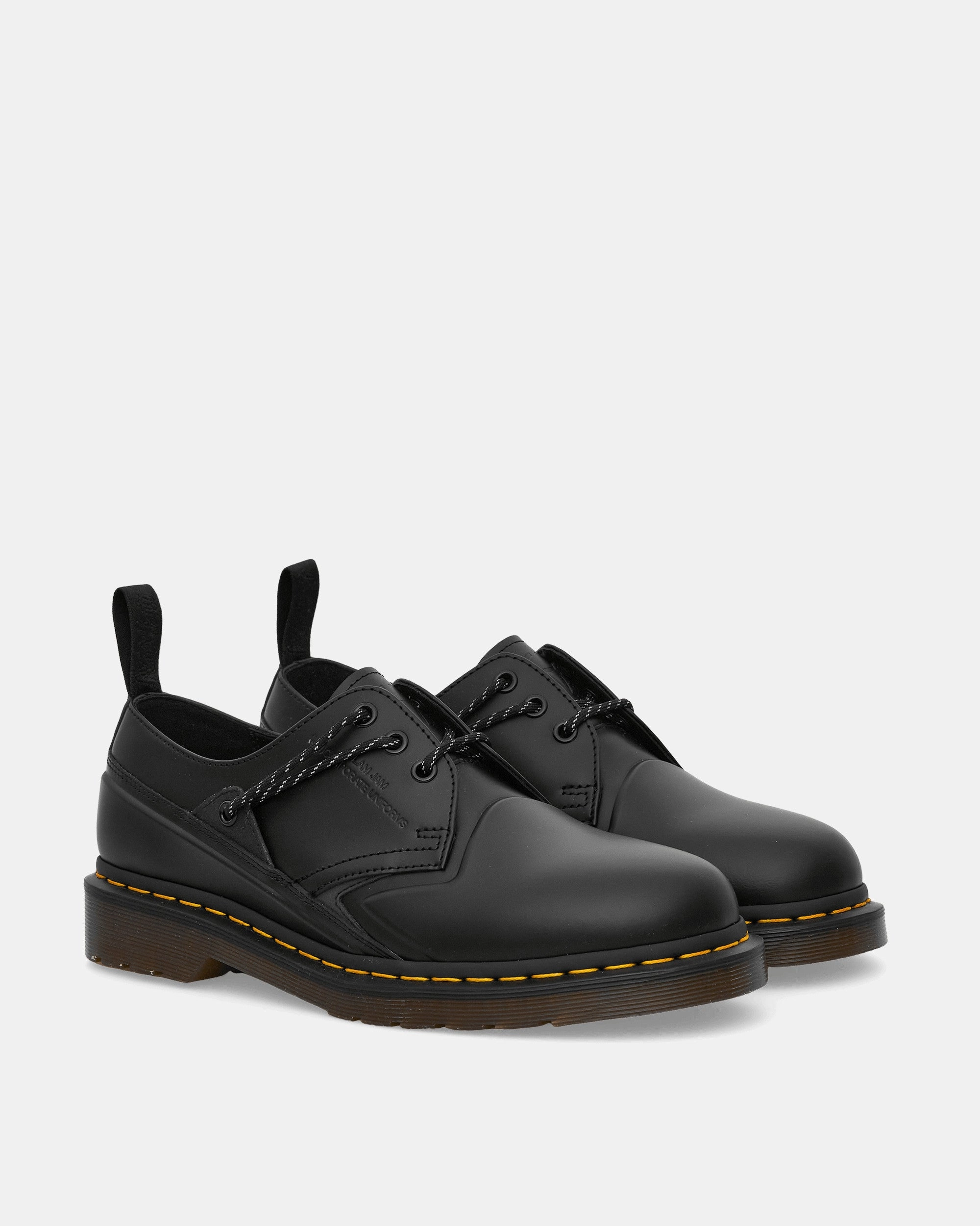 Slam Jam 1461 Leather Shoes Black Smooth Leather Boots