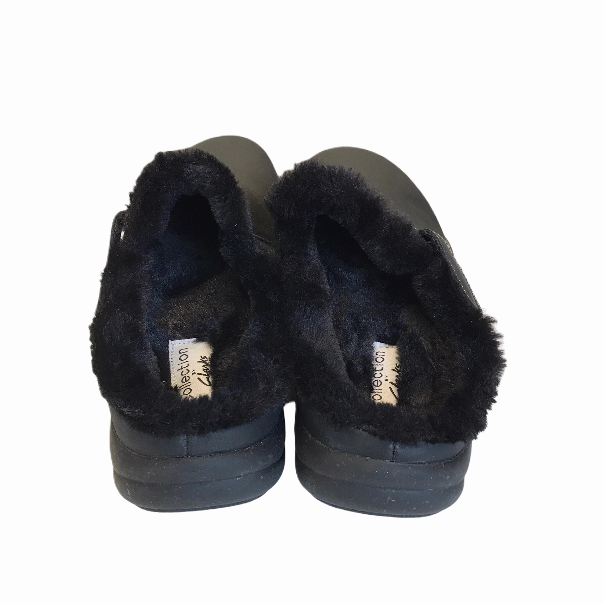 Slippers By Clarks In Black, Size: 7 Leather Footwear