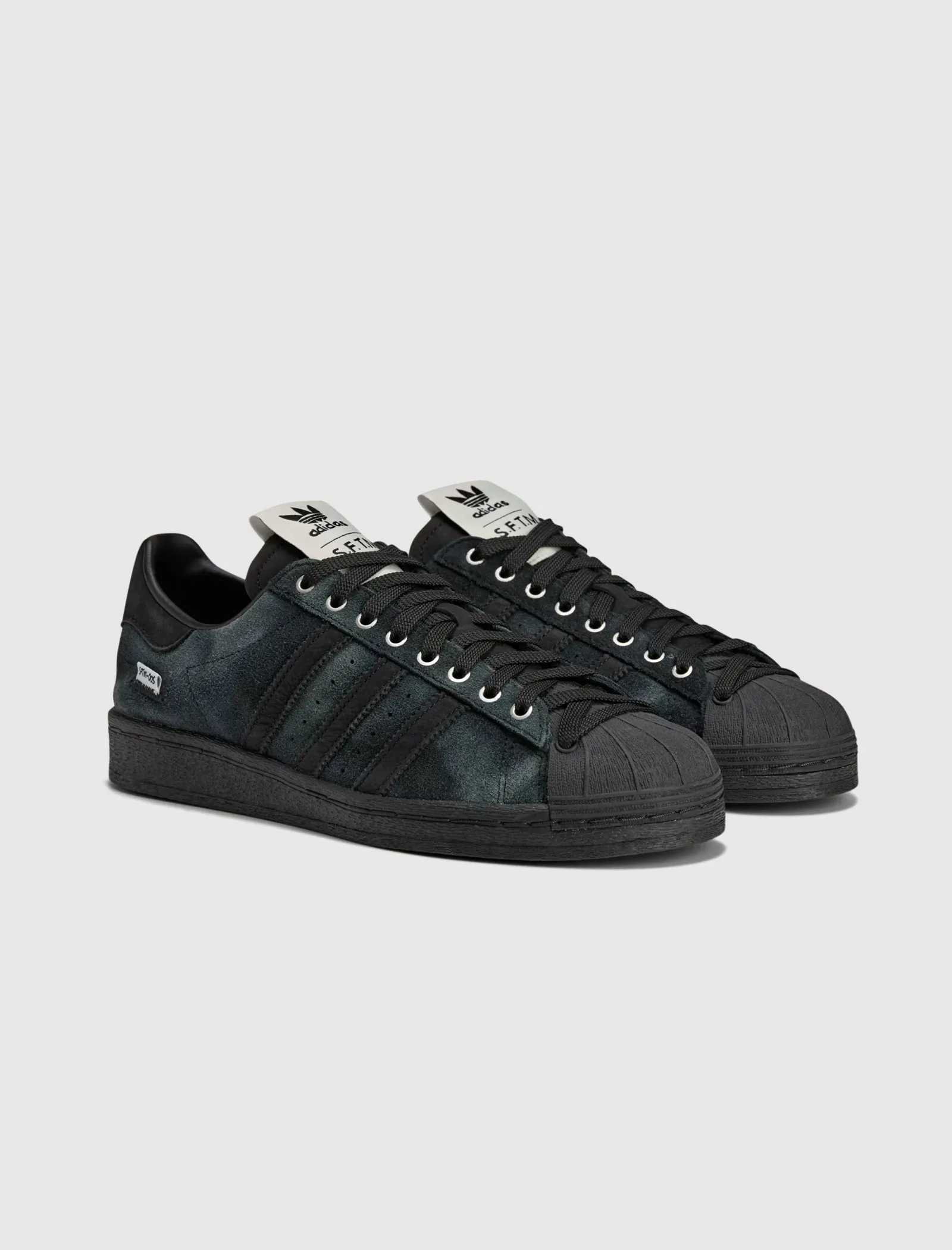 SONG FOR THE MUTE X SUPERSTAR 82 "BLACK/CREAM WHITE" Adidas trendy casual shoe styles