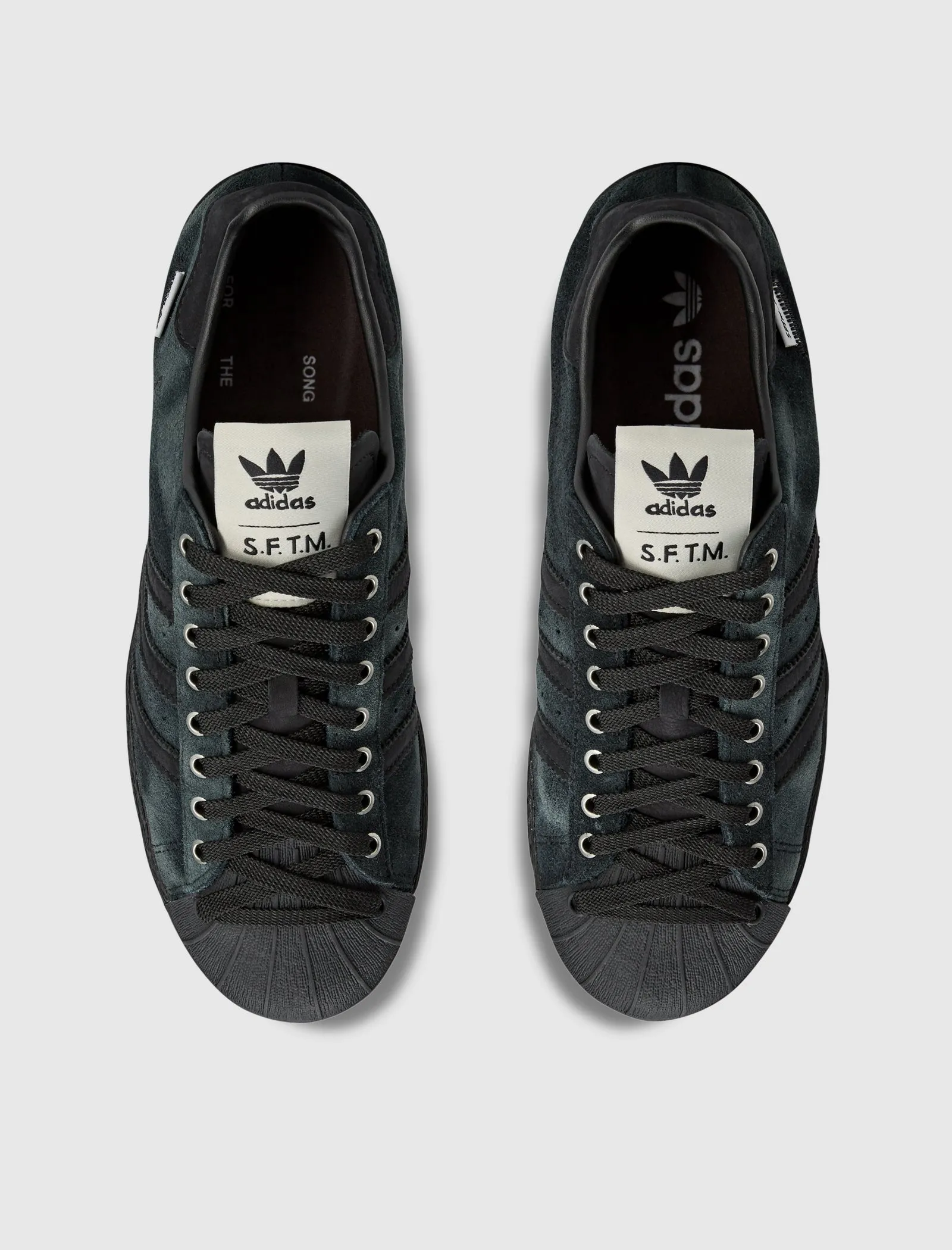SONG FOR THE MUTE X SUPERSTAR 82 "BLACK/CREAM WHITE" Adidas trendy casual shoe styles