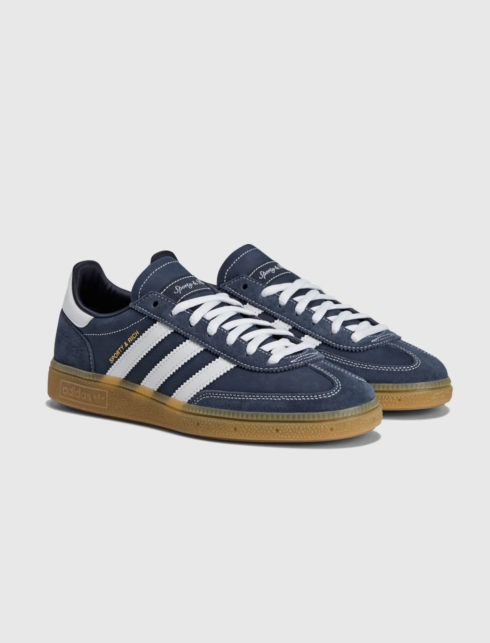 SPORTY & RICH HANDBALL SPEZIAL "INDIGO/WHITE" Adidas trendy casual shoe styles