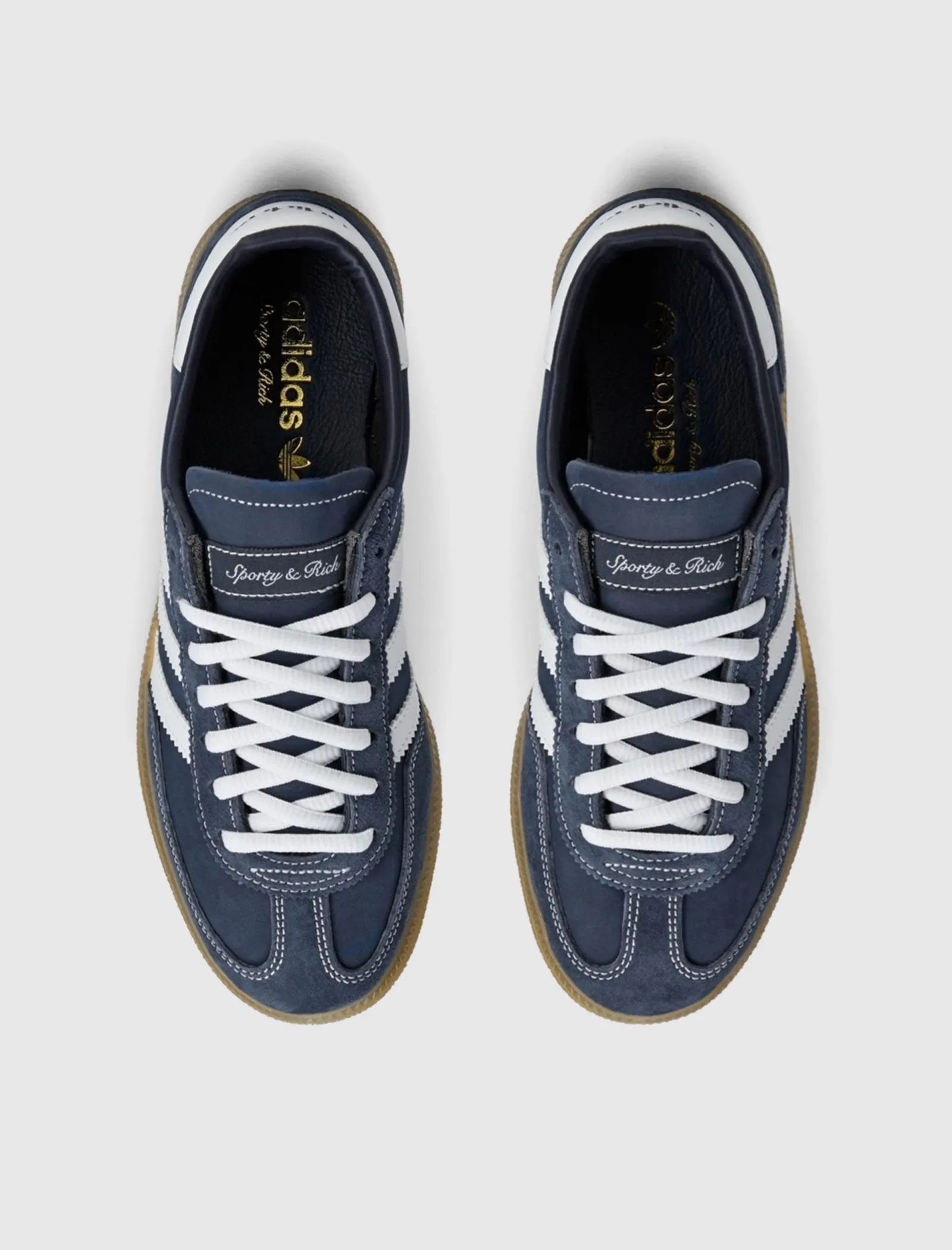 SPORTY & RICH HANDBALL SPEZIAL "INDIGO/WHITE" Adidas trendy casual shoe styles