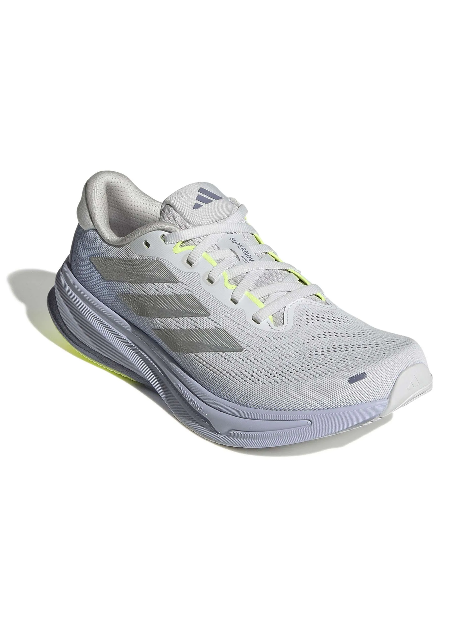 Supernova Rise 2 Running Shoes - Dash Grey/Matte Silver/Silver Violet Adidas trendy casual shoe styles