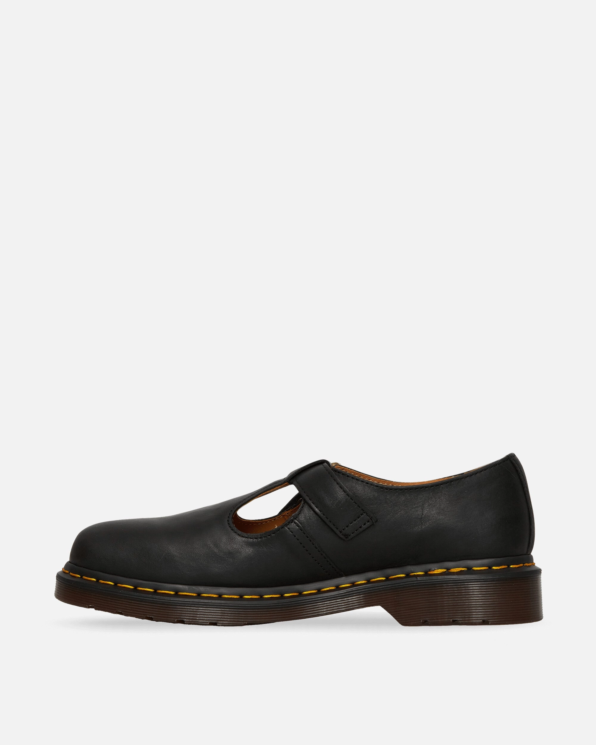 T-Bar Shoes Black Smooth Leather Boots