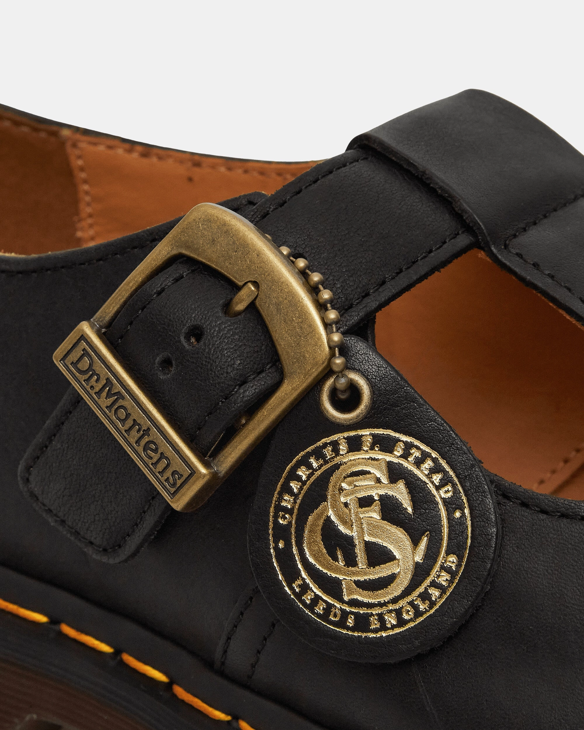 T-Bar Shoes Black Smooth Leather Boots