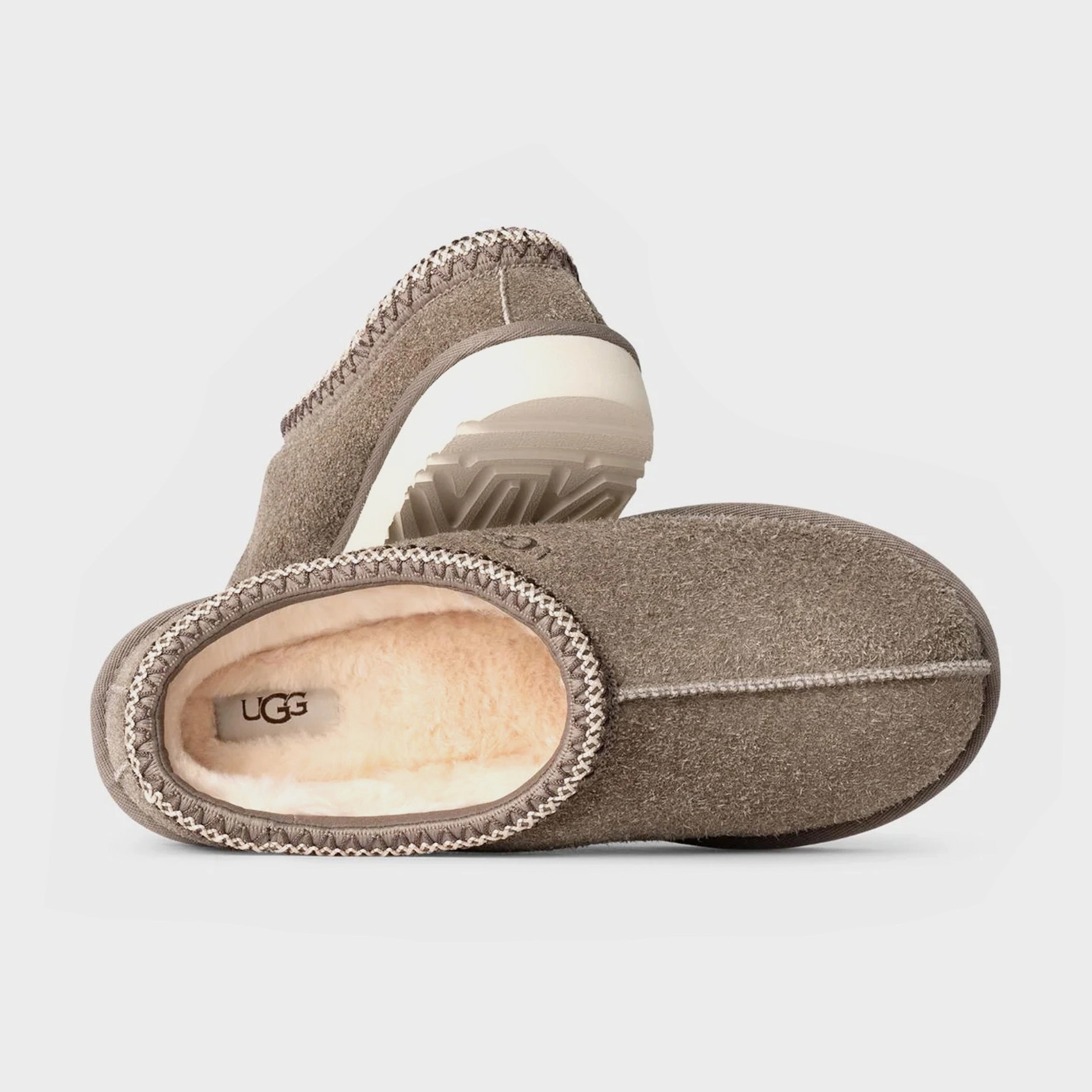 Tasman Shaggy Suede Slippers Mens Sandals (Brown/Beige) Ugg Mini Boot Styles