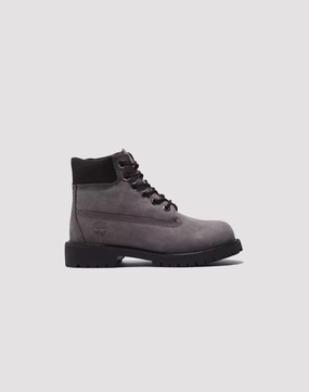 Timberland 6" Premium Grade School Boys' "Medium Grey Nubuck" Boot Timberland shoe variations