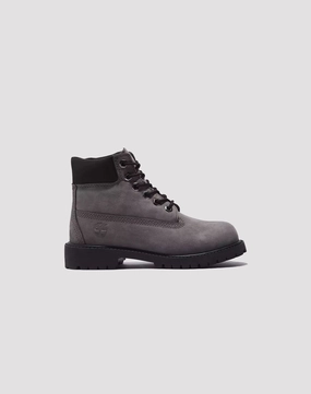 Timberland 6" Premium Preschool Boys' "Medium Grey Nubuck" Boot Timberland shoe variations