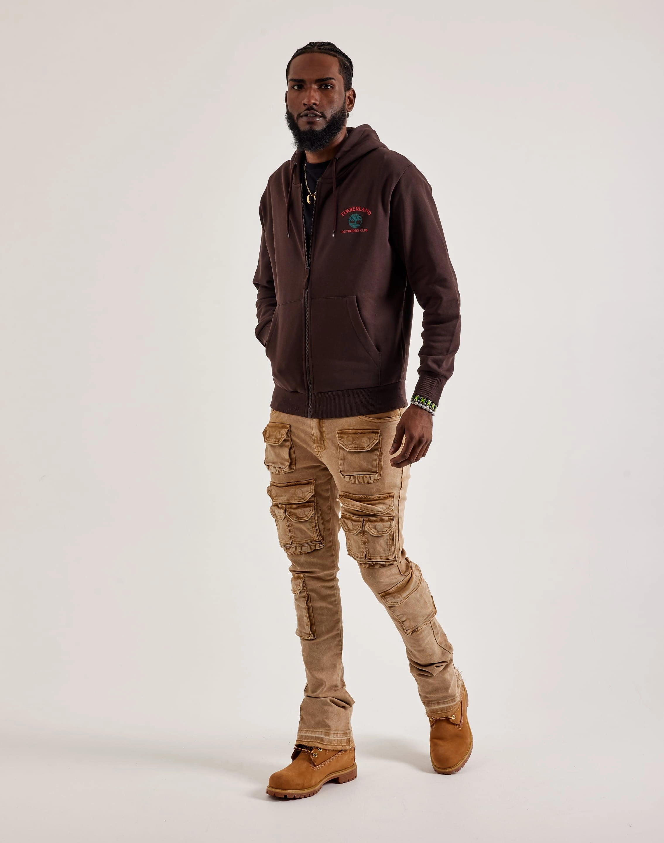 Timberland Outdoors Club Full-Zip Hoodie Urban Casual Footwear