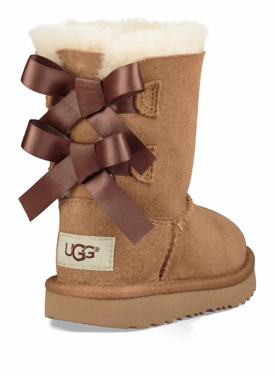 Toddlers UGG Bailey Bow II  Cozy Sheepskin Boot with Silky Bows Ugg cozy footwear visuals