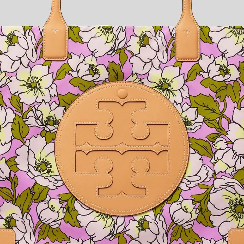 Tory Burch Bags TORY BURCH Ella Floral Printed Tote Bag Aster Pink Flower 151611