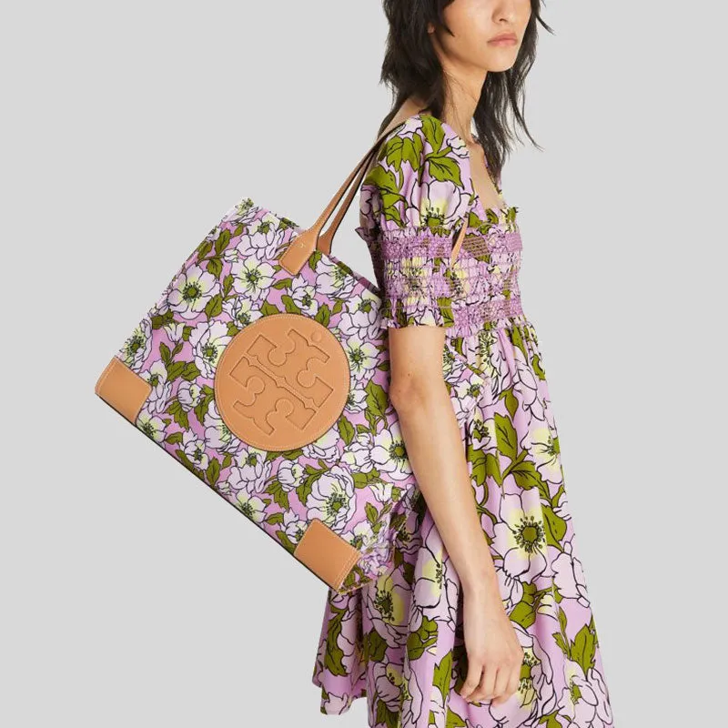 Tory Burch Bags TORY BURCH Ella Floral Printed Tote Bag Aster Pink Flower 151611