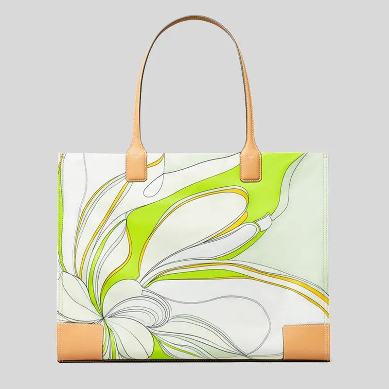 Tory Burch Bags TORY BURCH Ella Tulip Printed Tote Bag Green Multi 88237