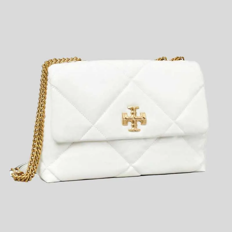 Tory Burch Bags TORY BURCH Kira Diamond Quilt Convertible Shoulder Bag Blanc 154704