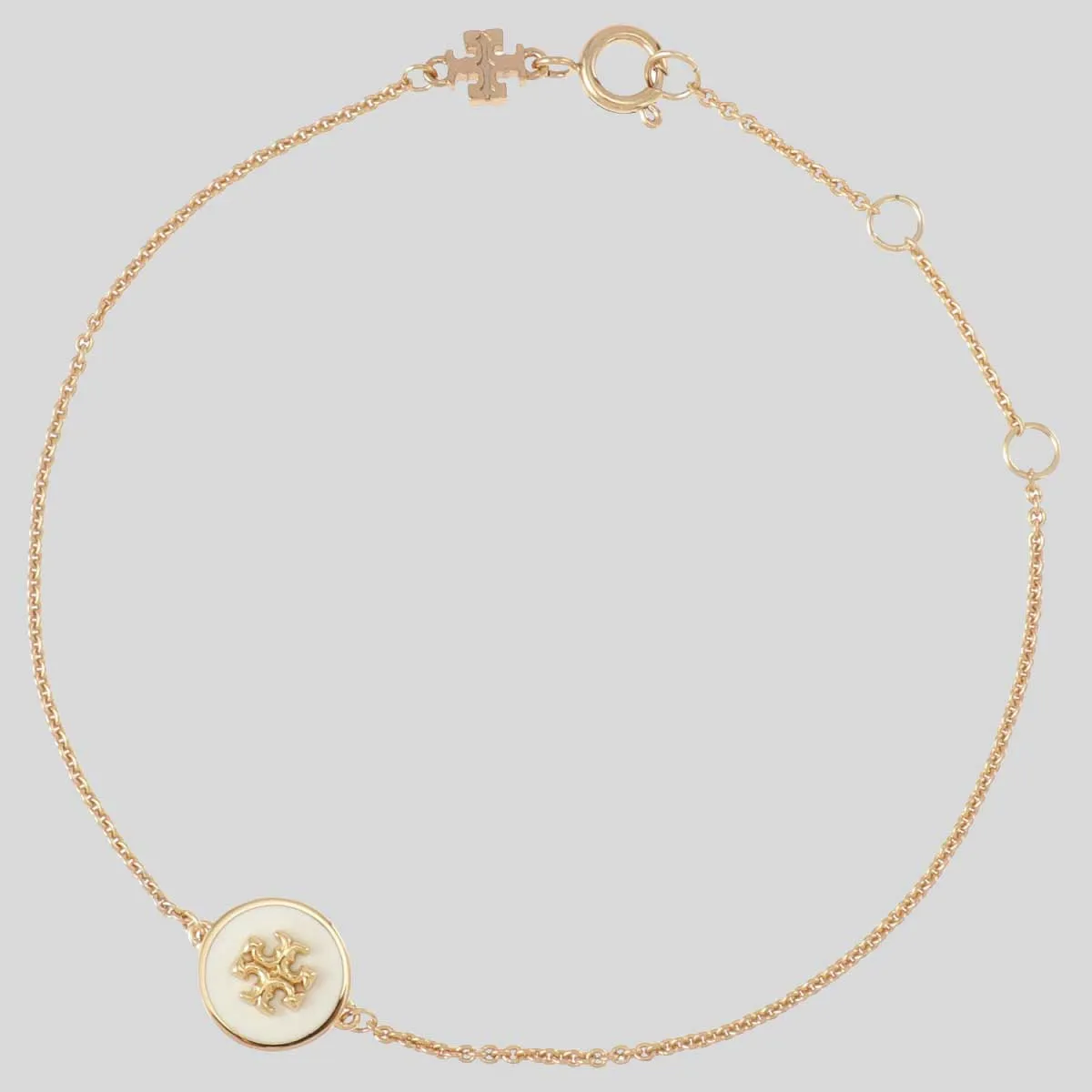 Tory Burch Bags TORY BURCH Kira Enamel Chain Bracelet Tory Gold New Ivory 90284