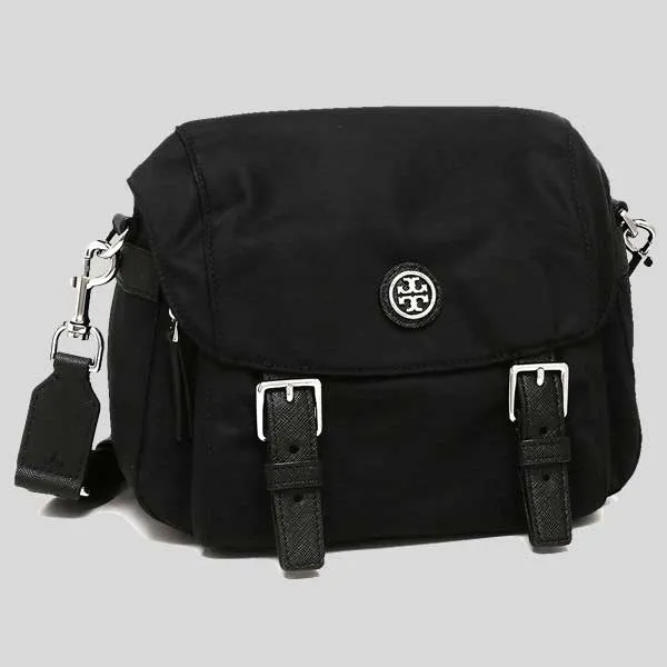 Tory Burch Bags TORY BURCH Nylon Small Messenger Crossbody/Sling Bag Black 85054
