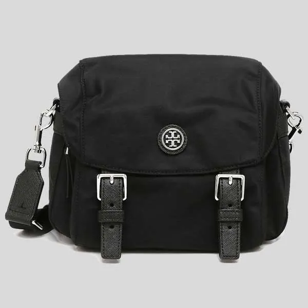 Tory Burch Bags TORY BURCH Nylon Small Messenger Crossbody/Sling Bag Black 85054