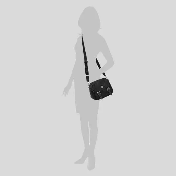 Tory Burch Bags TORY BURCH Nylon Small Messenger Crossbody/Sling Bag Black 85054