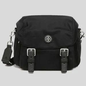 Tory Burch Bags TORY BURCH Nylon Small Messenger Crossbody/Sling Bag Black 85054