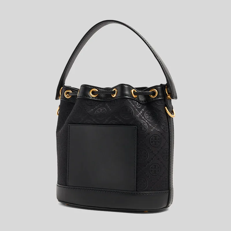 Tory Burch Bags TORY BURCH T Monogram Jacquard Bucket Bag Black 152127