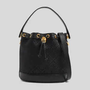 Tory Burch Bags TORY BURCH T Monogram Jacquard Bucket Bag Black 152127