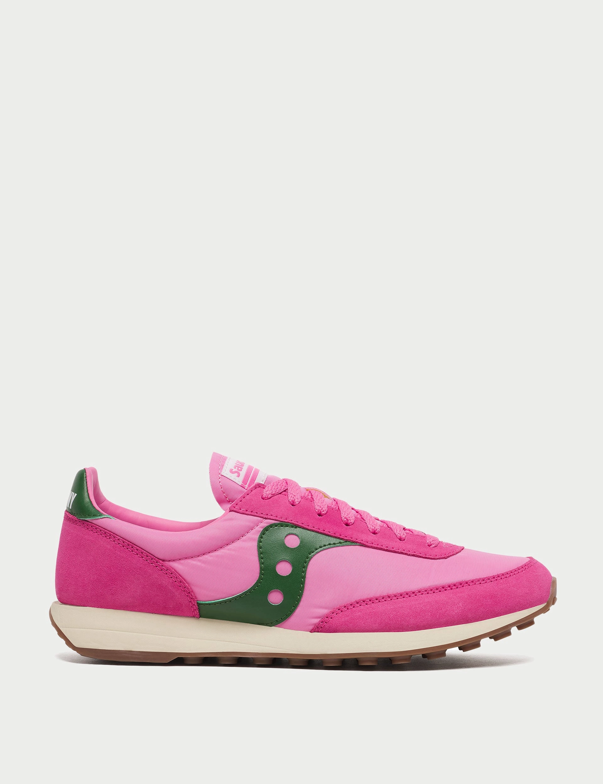 Trainer 80 - Pink/Forest Saucony comfortable workout shoes for fitness