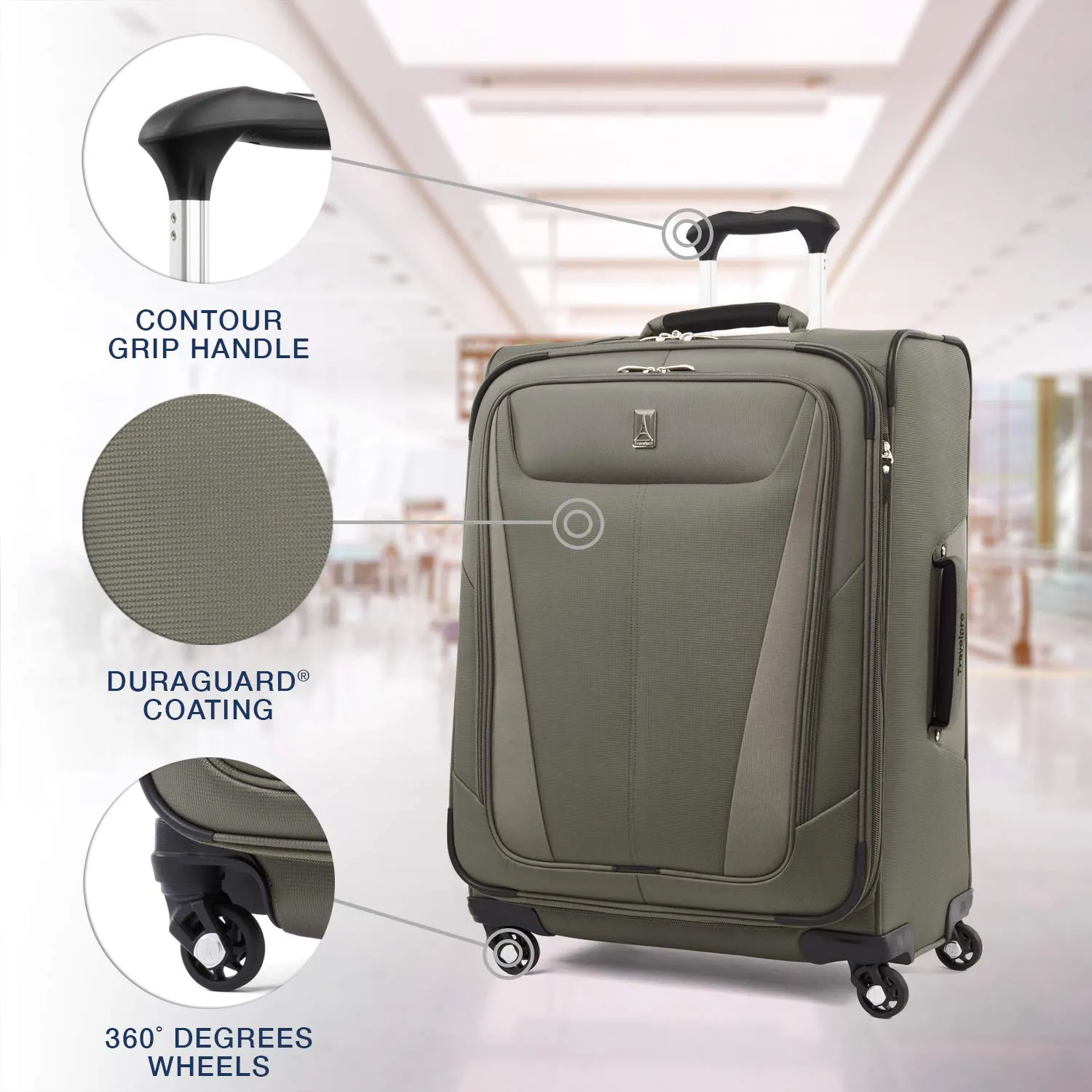 Travelpro Maxlite 5 Carry-On 19-Inch 4-Wheel Softside Luggage Bags Travelpro