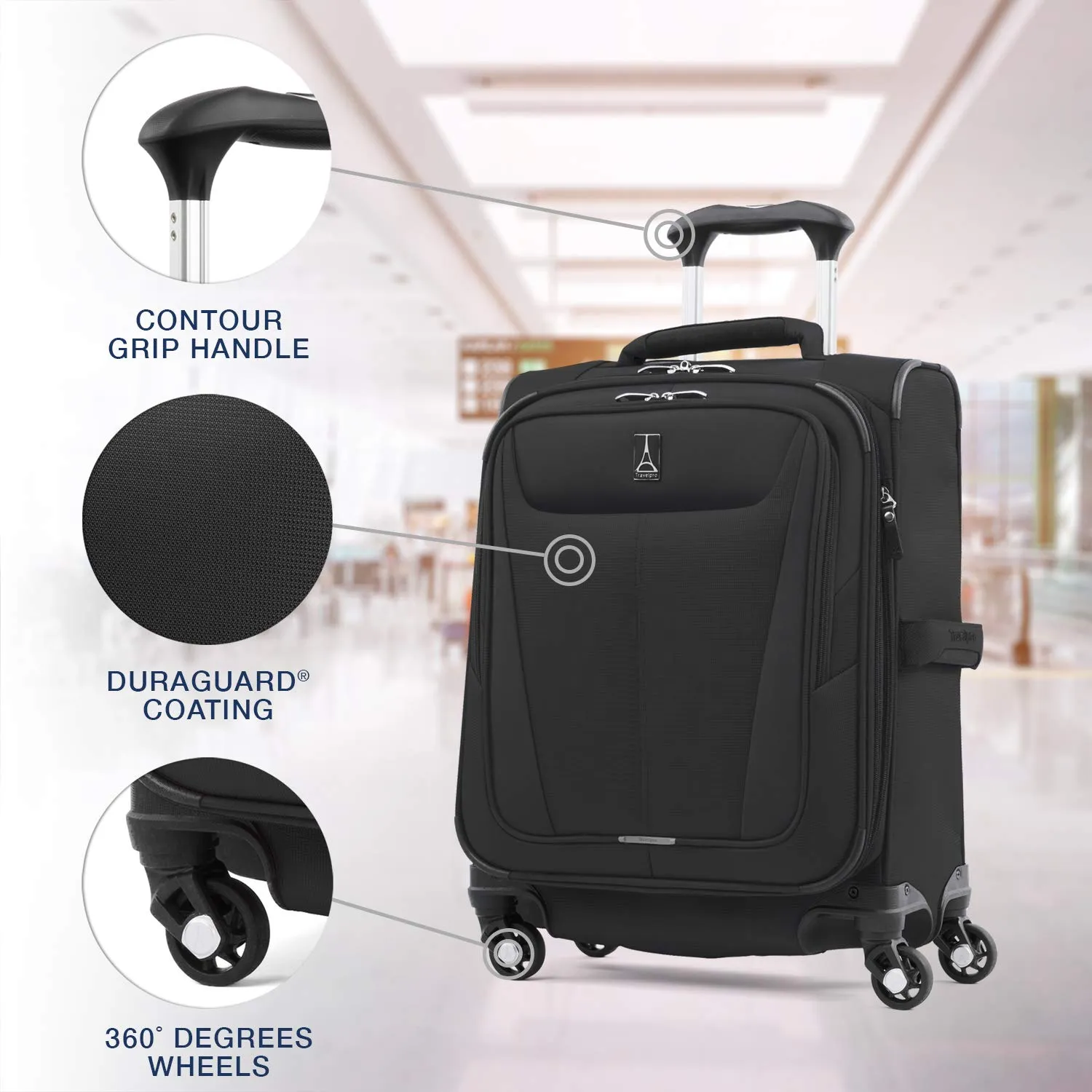 Travelpro Maxlite 5 Carry-On 19-Inch 4-Wheel Softside Luggage Bags Travelpro