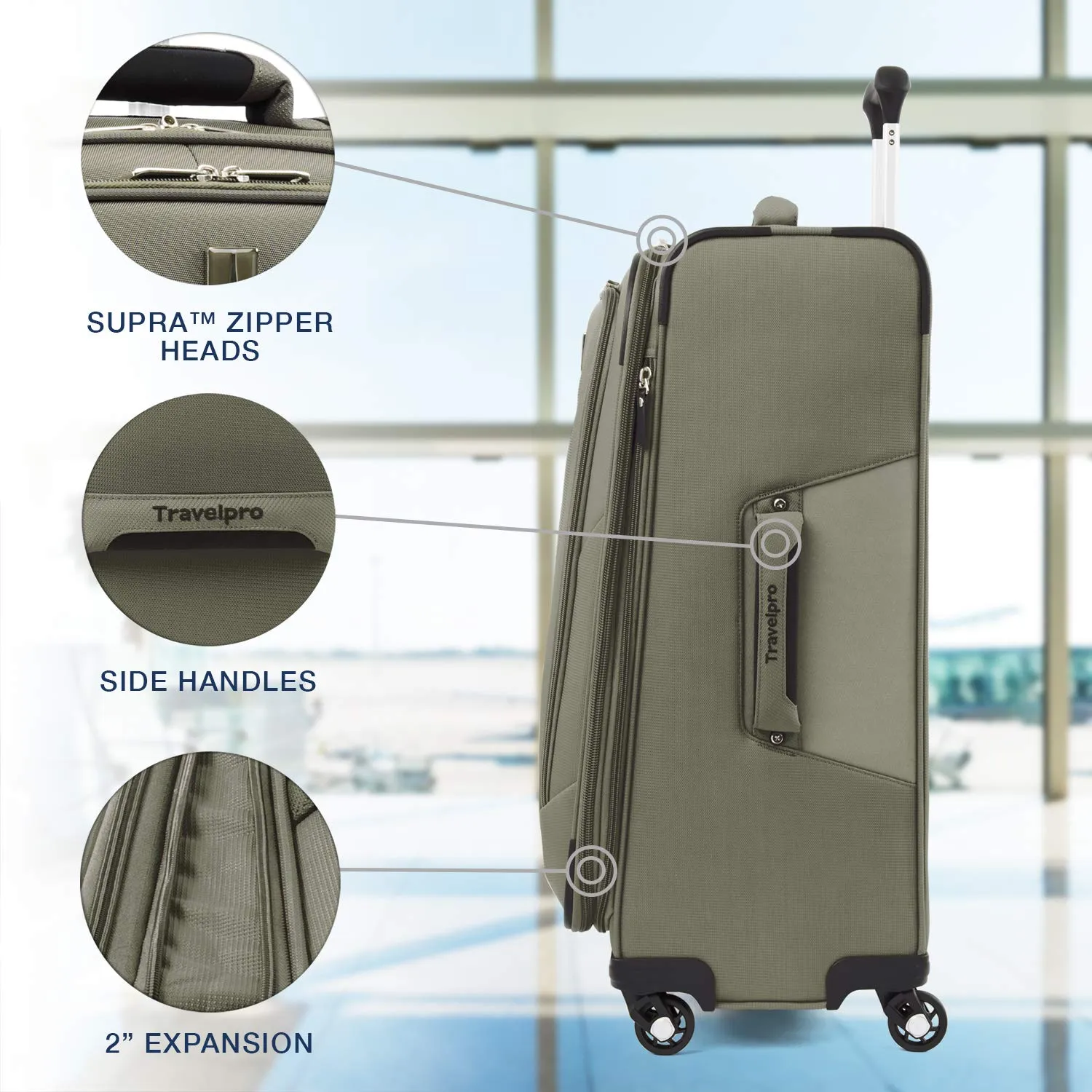 Travelpro Maxlite 5 Carry-On 19-Inch 4-Wheel Softside Luggage Bags Travelpro