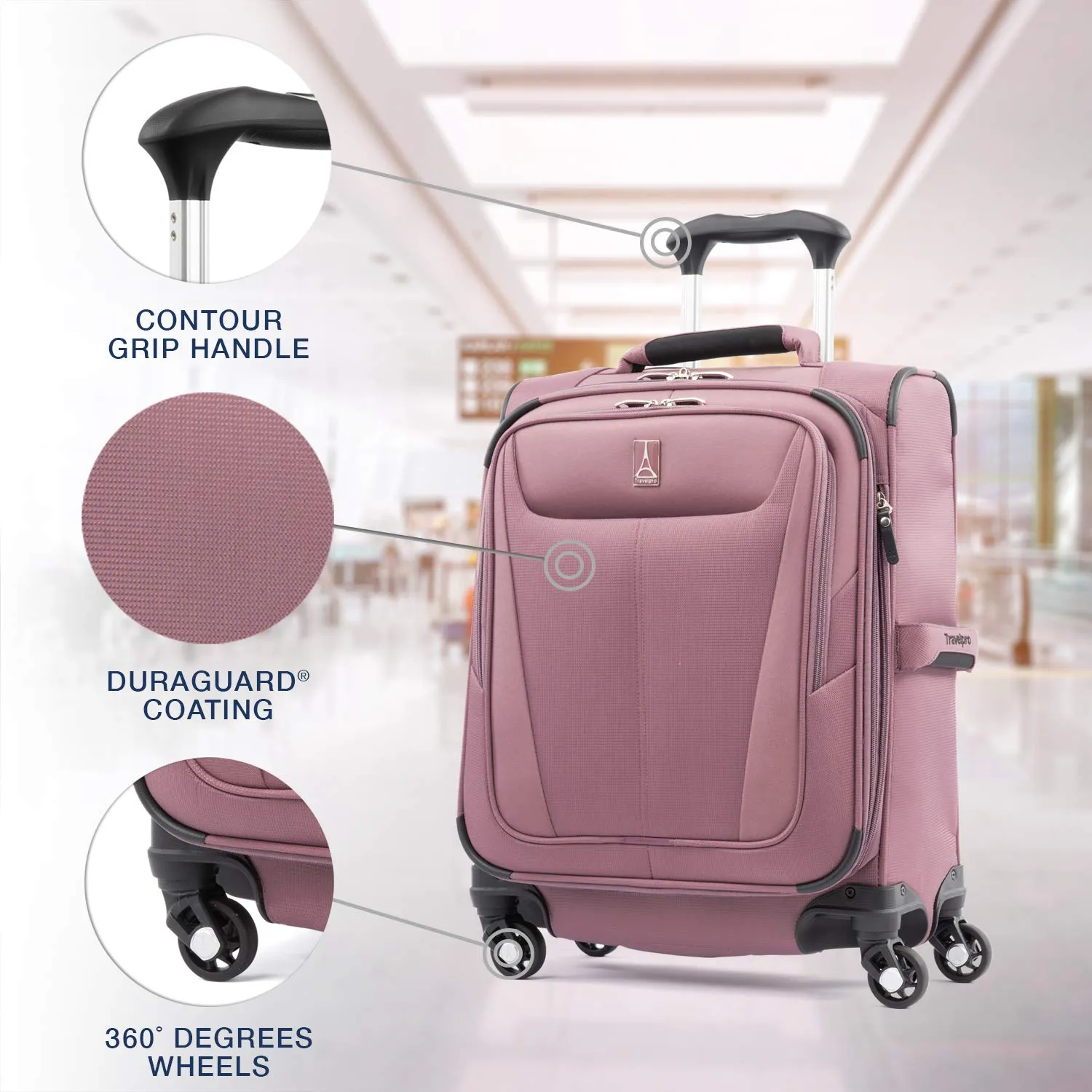 Travelpro Maxlite 5 Carry-On 19-Inch 4-Wheel Softside Luggage Bags Travelpro