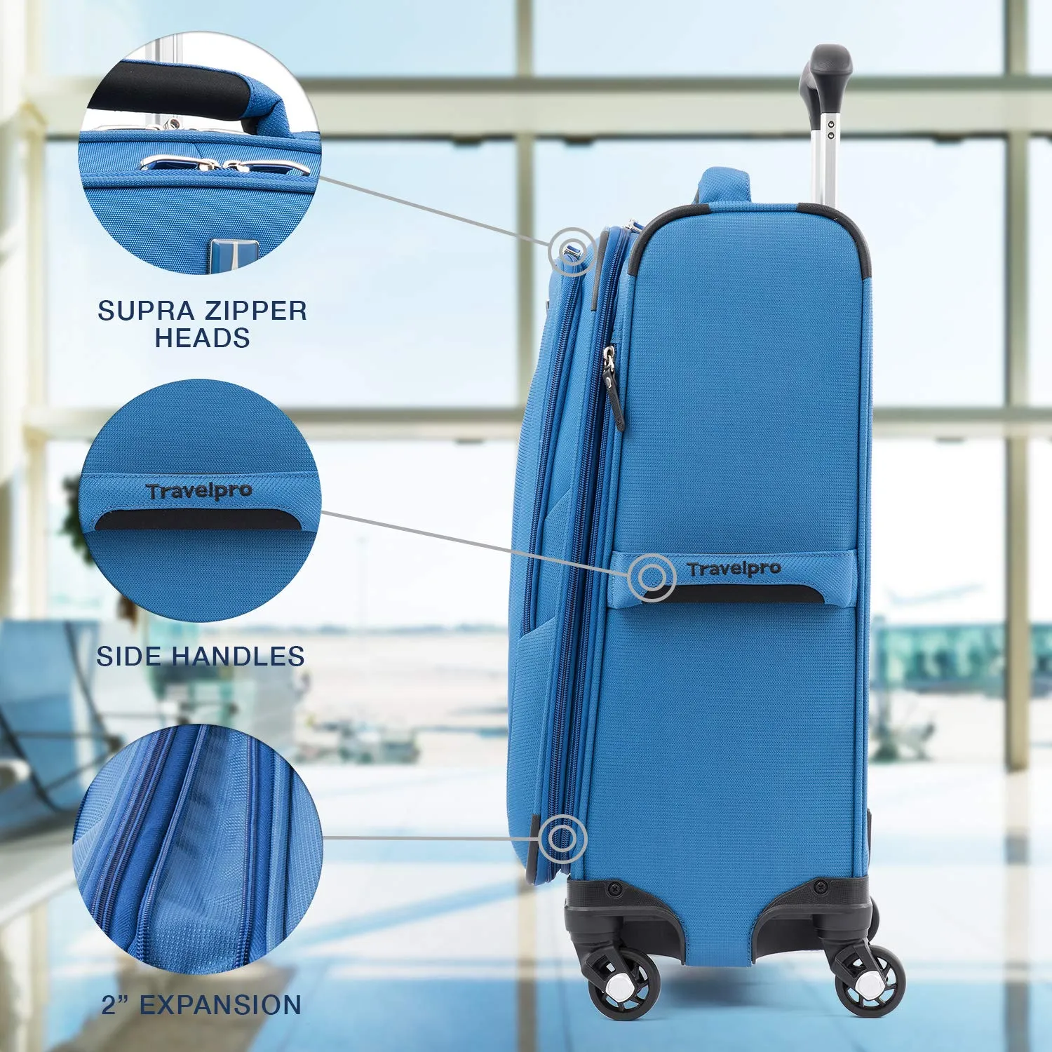 Travelpro Maxlite 5 Carry-On 19-Inch 4-Wheel Softside Luggage Bags Travelpro