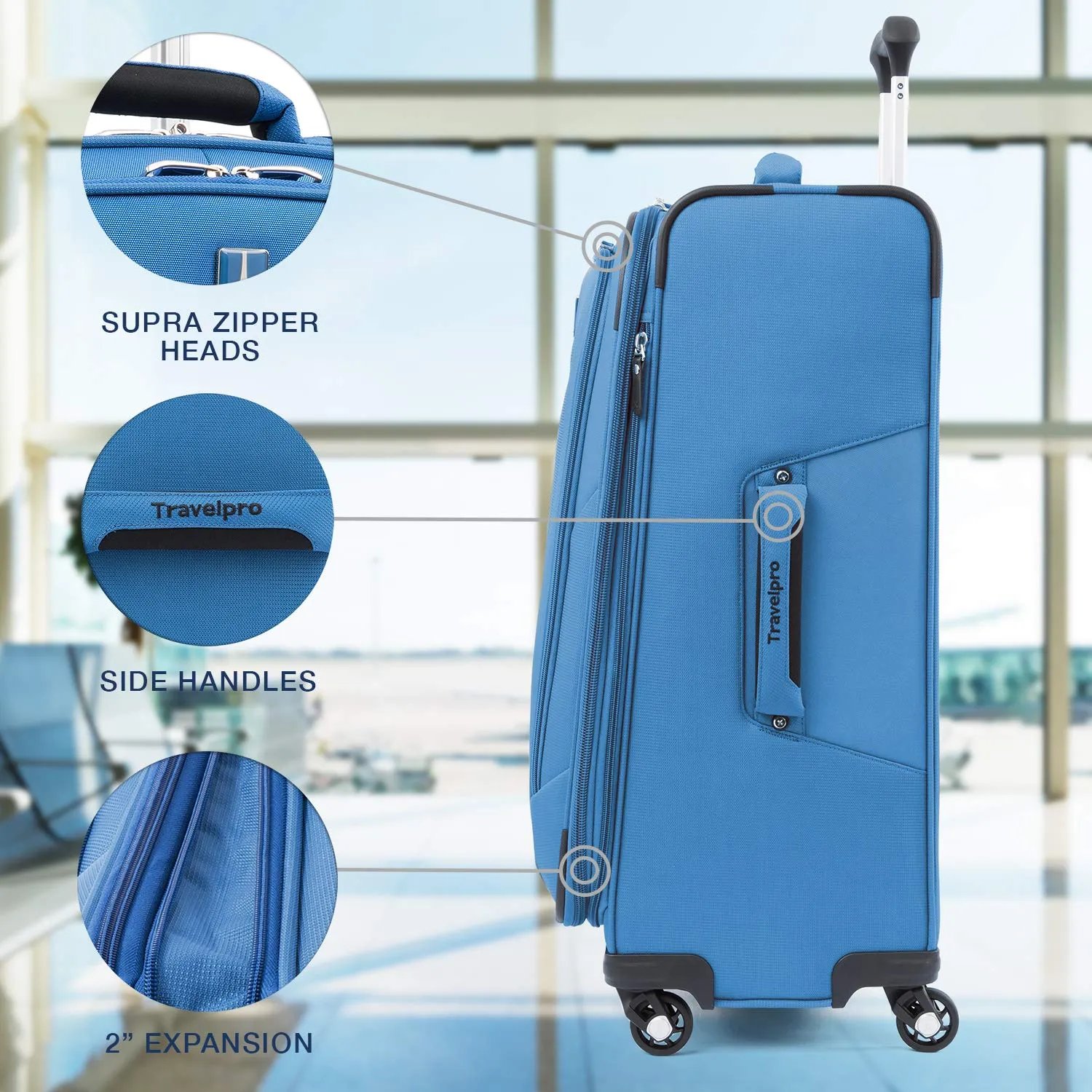 Travelpro Maxlite 5 Checked-Medium 25-Inch 4-Wheel Softside Luggage Bags Travelpro