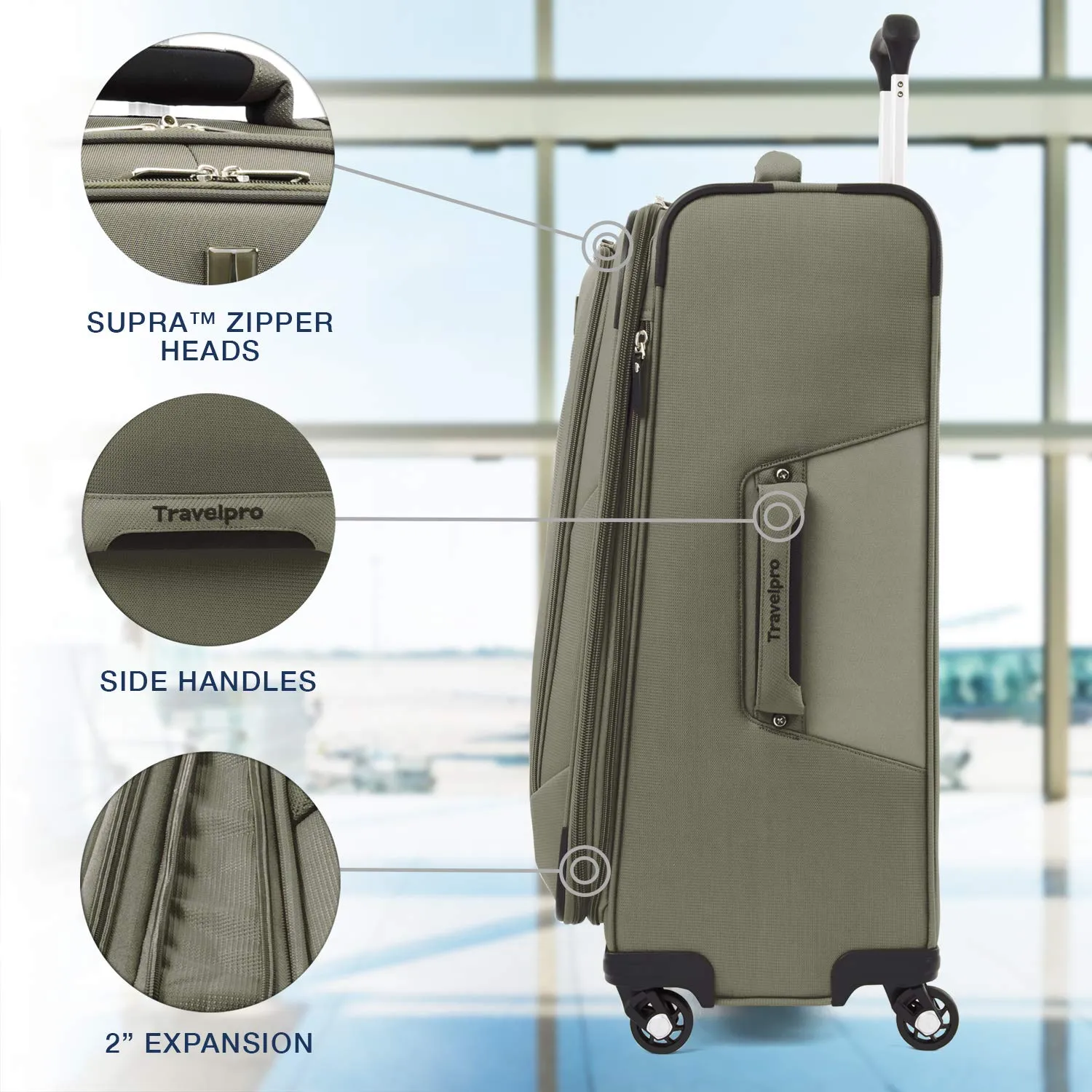 Travelpro Maxlite 5 Checked-Medium 25-Inch 4-Wheel Softside Luggage Bags Travelpro
