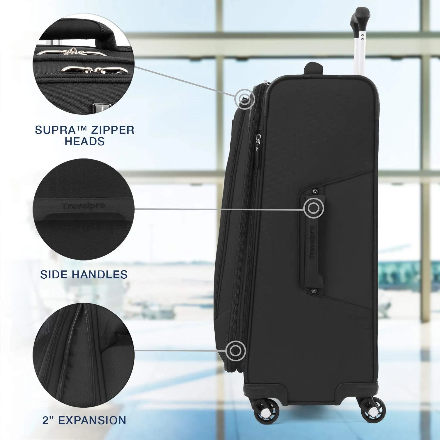 Travelpro Maxlite 5 Checked-Medium 25-Inch 4-Wheel Softside Luggage Bags Travelpro