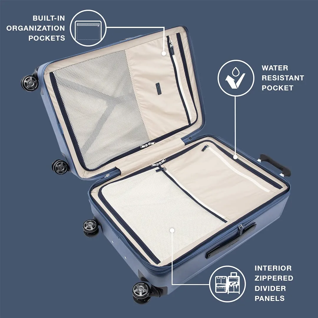 Travelpro Platinum Elite Checked Medium 25-Inch Hardside Expandable Spinner Wheel Luggage TSA Lock Hard Shell Polycarbonate Suitcase Bags Travelpro