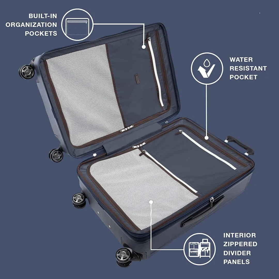 Travelpro Platinum Elite Checked Medium 25-Inch Hardside Expandable Spinner Wheel Luggage TSA Lock Hard Shell Polycarbonate Suitcase Bags Travelpro