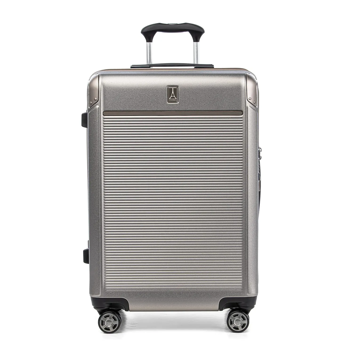 Travelpro Platinum Elite Checked Medium 25-Inch Hardside Expandable Spinner Wheel Luggage TSA Lock Hard Shell Polycarbonate Suitcase Bags Travelpro
