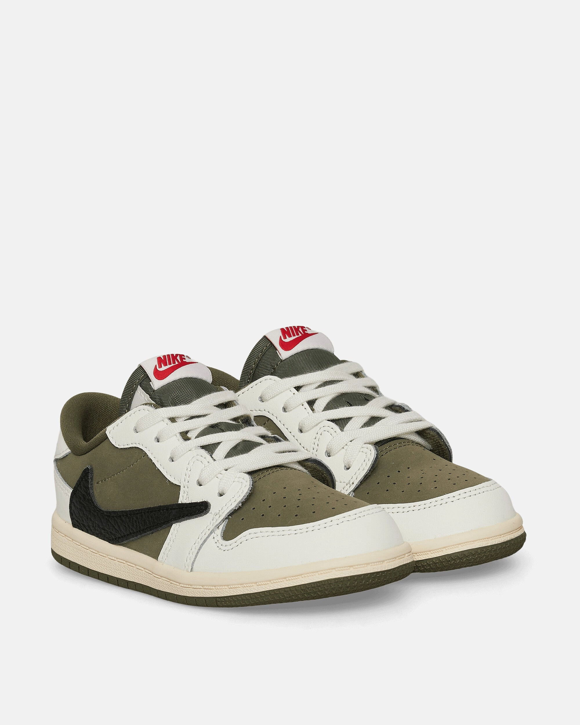 Travis Scott Air Jordan 1 Low (TD) Sneakers Medium Olive Stable Running