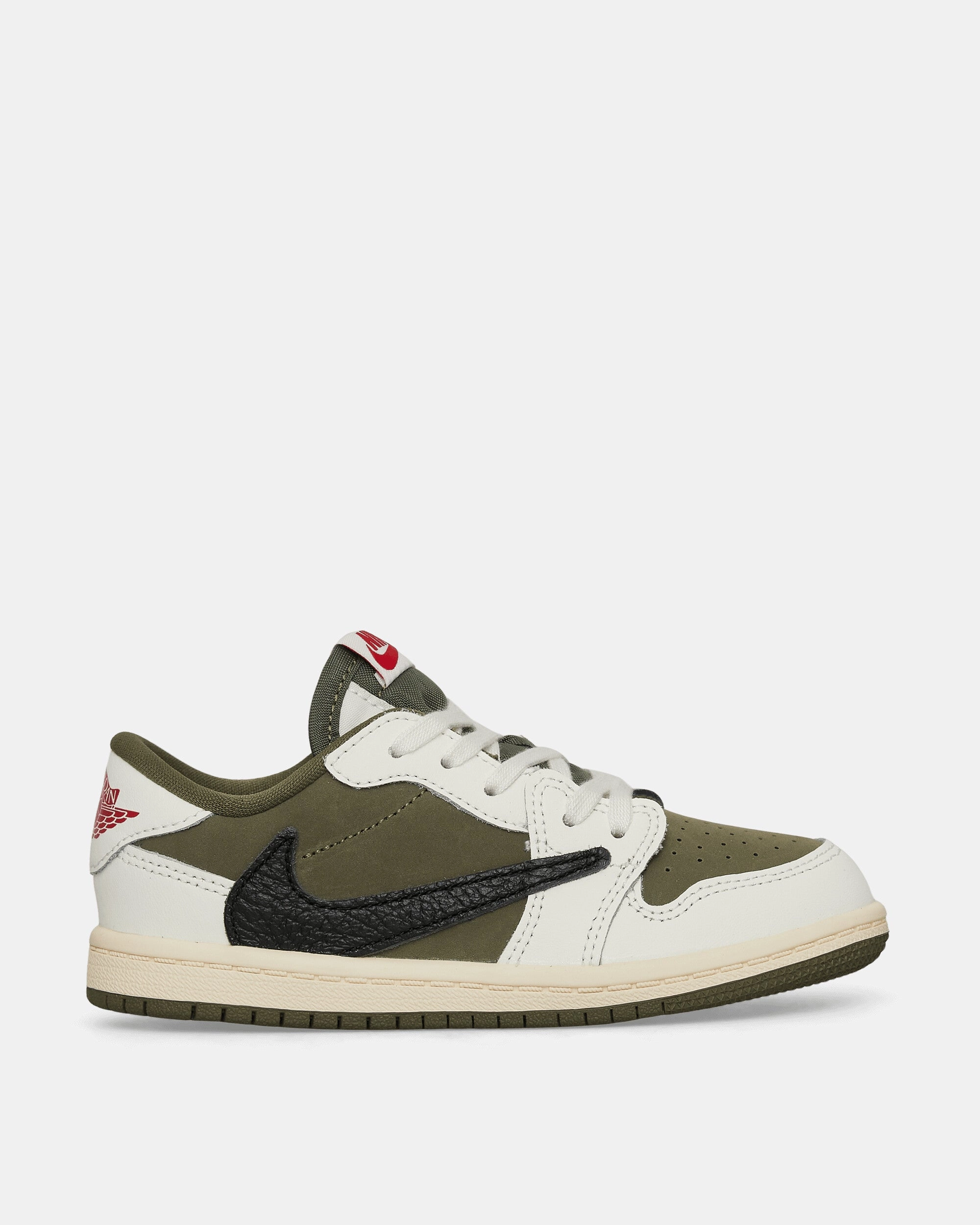 Travis Scott Air Jordan 1 Low (TD) Sneakers Medium Olive Stable Running