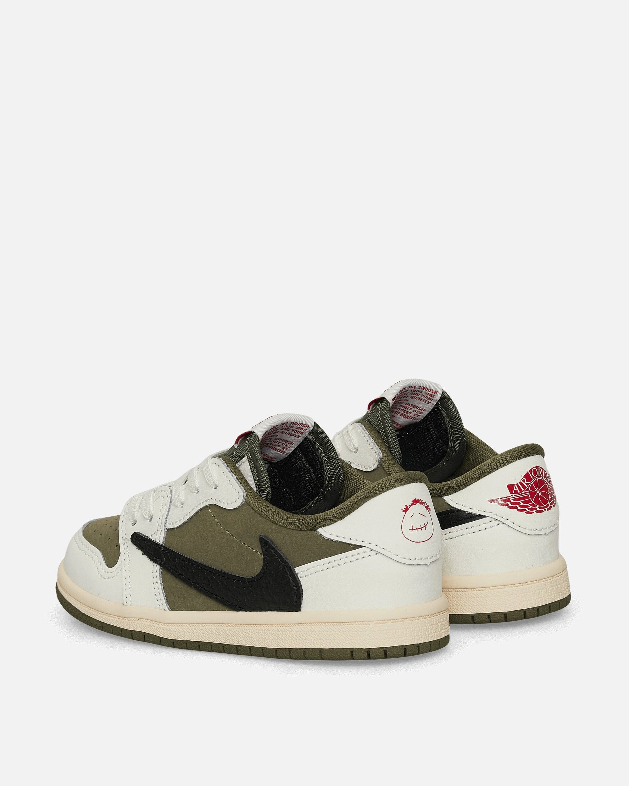 Travis Scott Air Jordan 1 Low (TD) Sneakers Medium Olive Stable Running