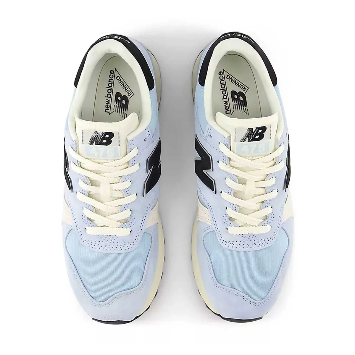 U475 'Light Chrome Blue Black' New Balance sneaker close-ups
